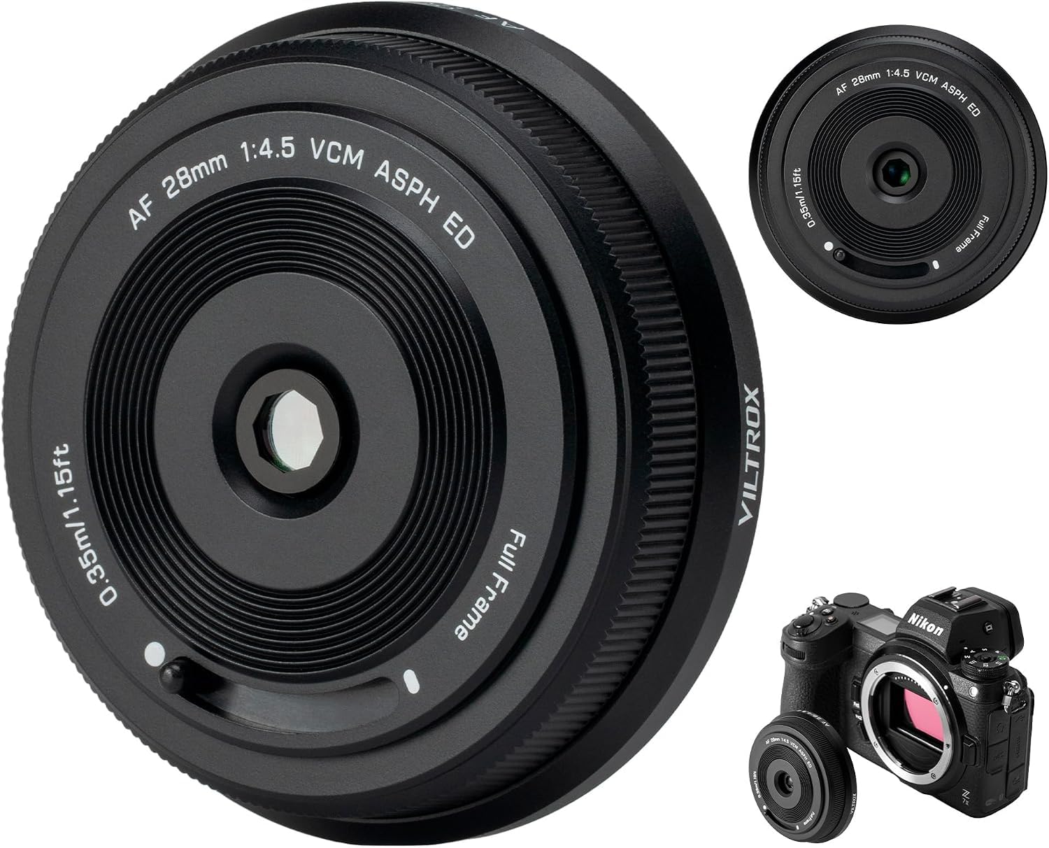 Amazon.co.jp: VILTROX AF 28mm F4.5 Z マウントフルフレームレンズ